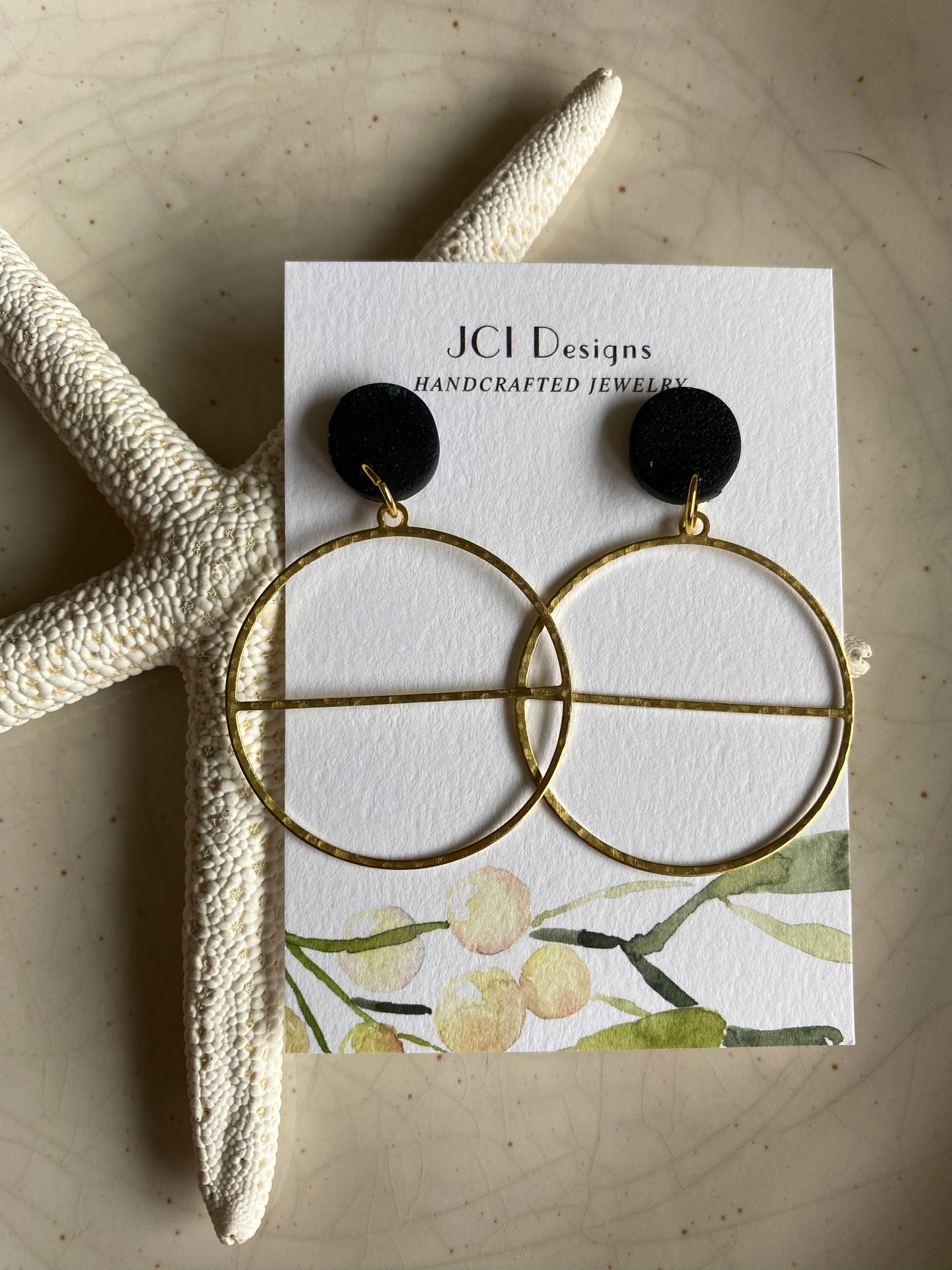 Circle drops in black