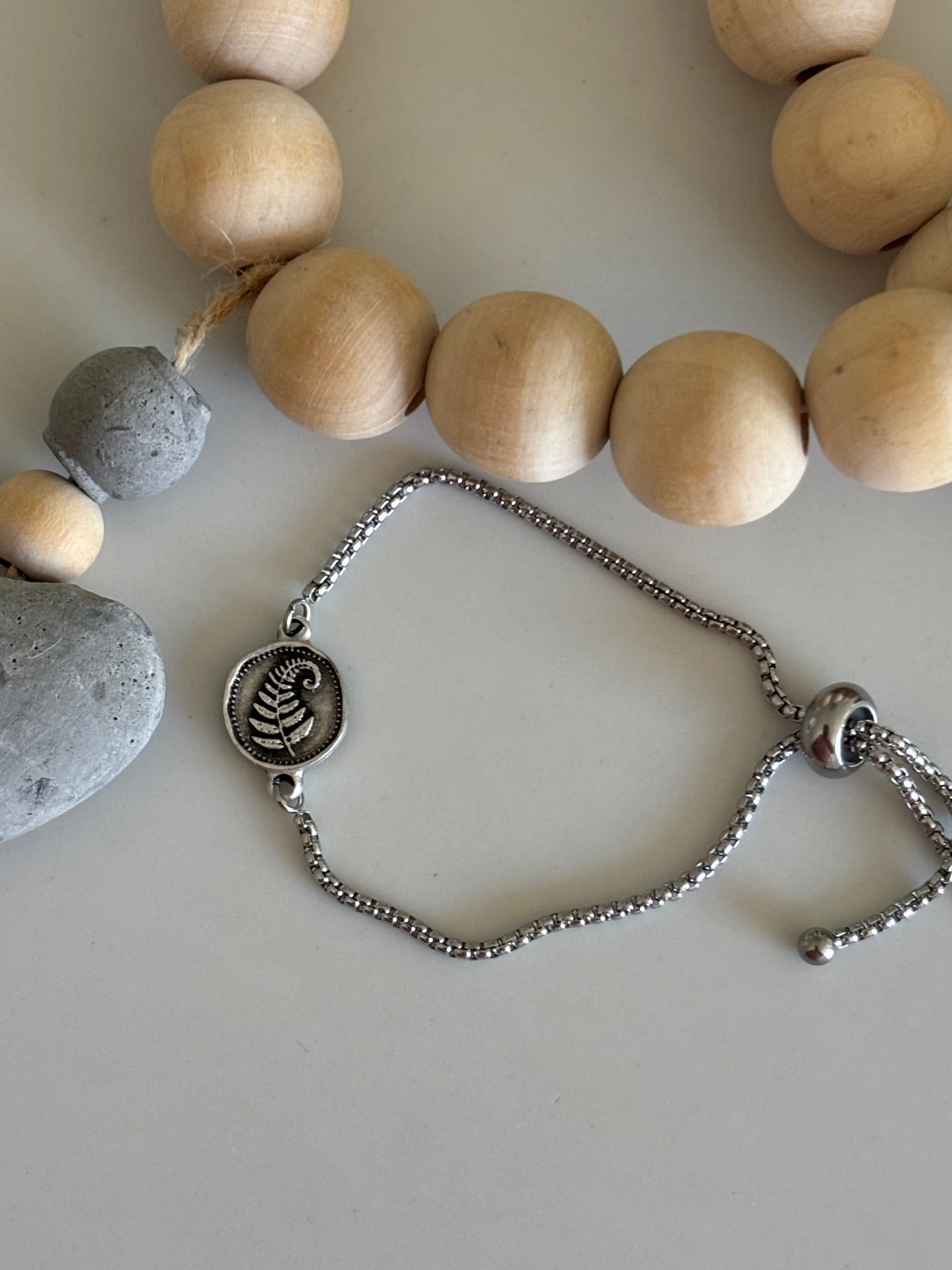 Fern chain bracelet