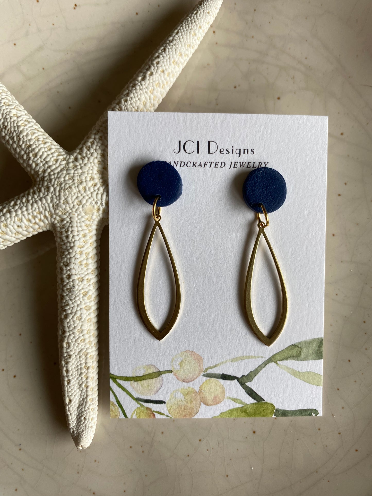 Tear drops in navy