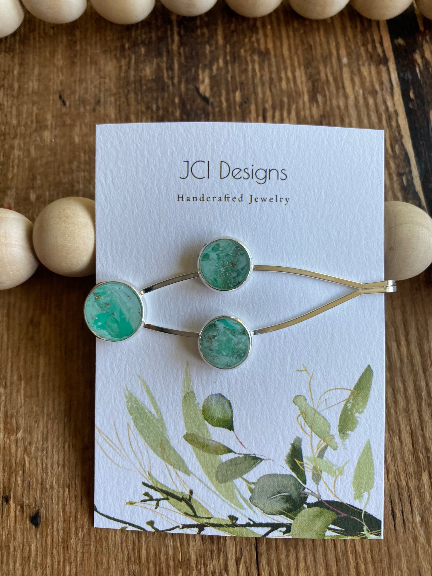 Teal hair clip