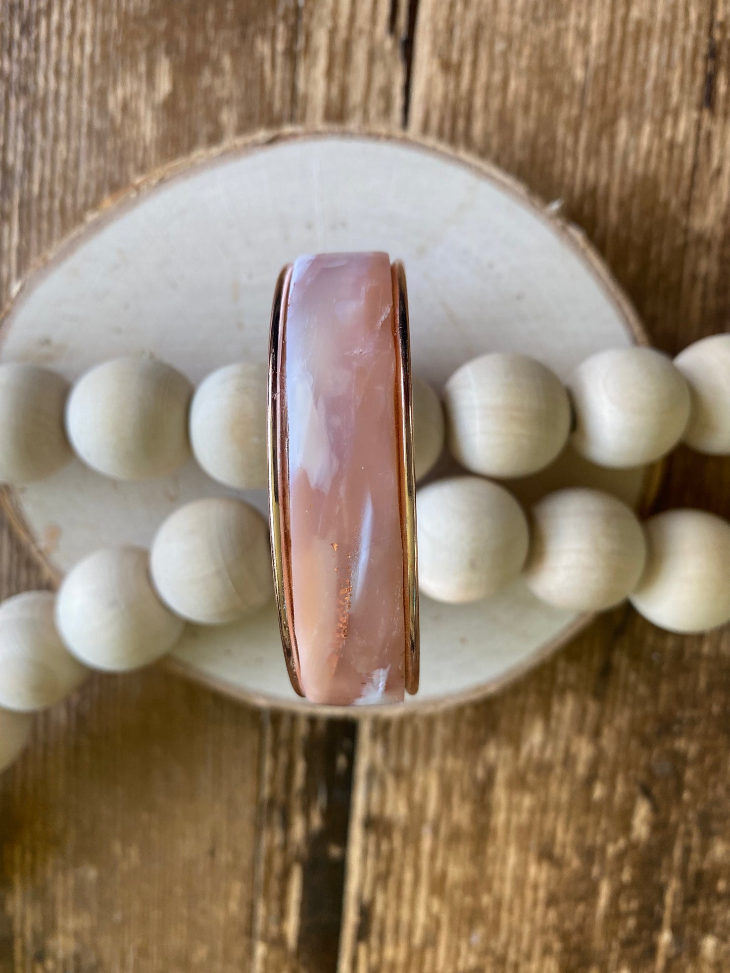 Cuff bangle in rose gold