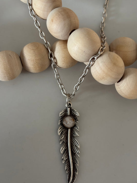 Feather necklace