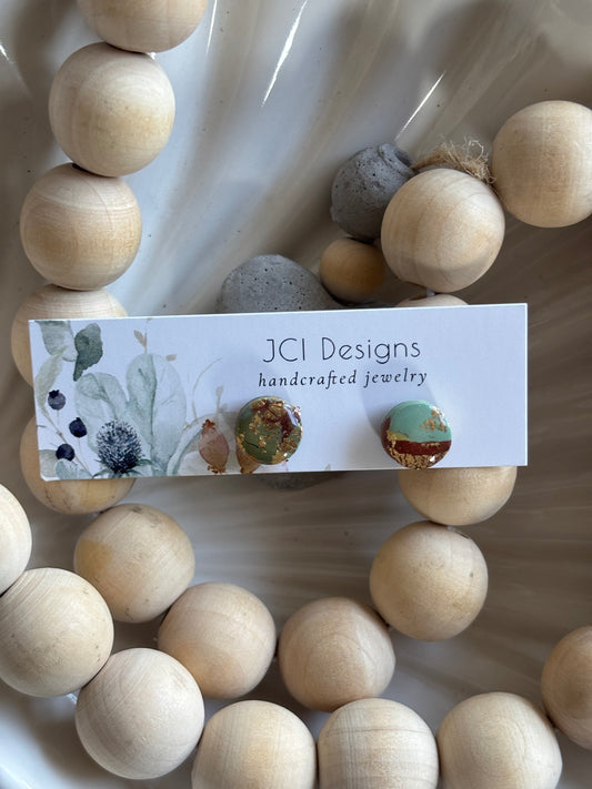 Button studs in earth