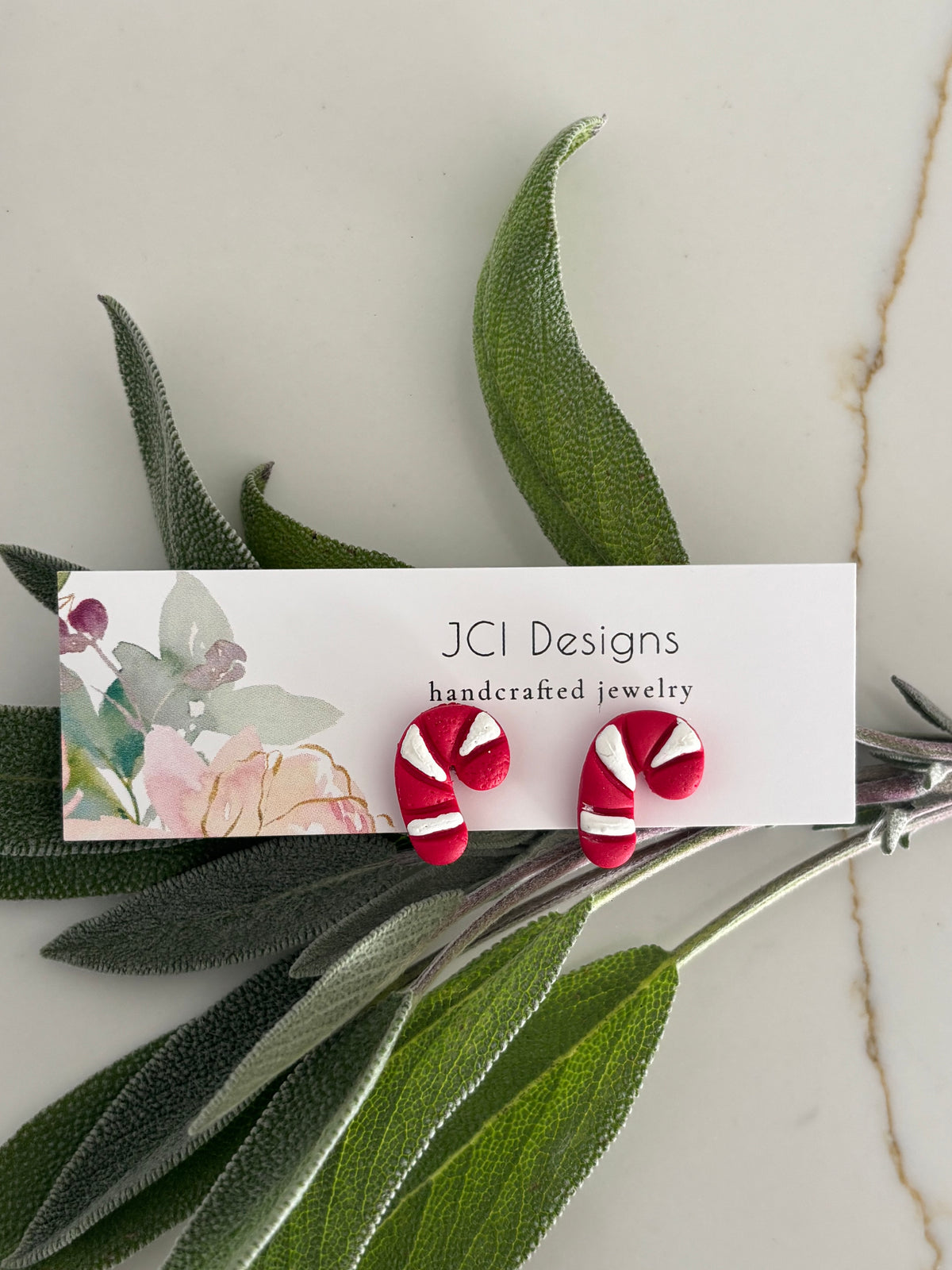 Candy cane studs