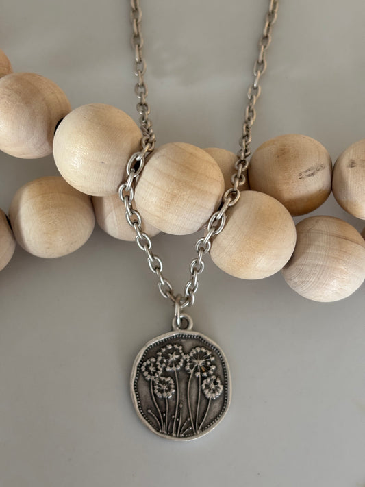 Dandelion necklace