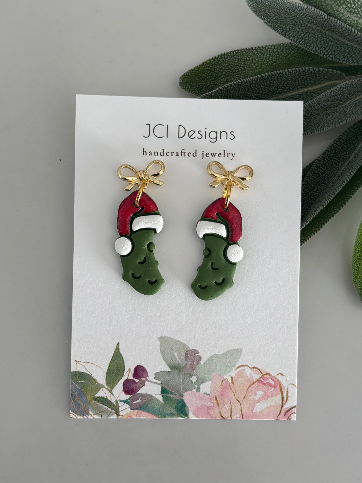 Santa pickle danglers