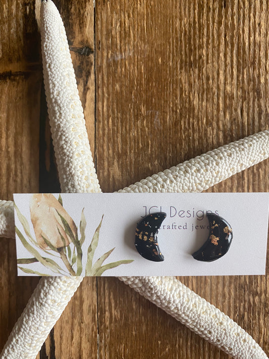 Sparkle moon studs